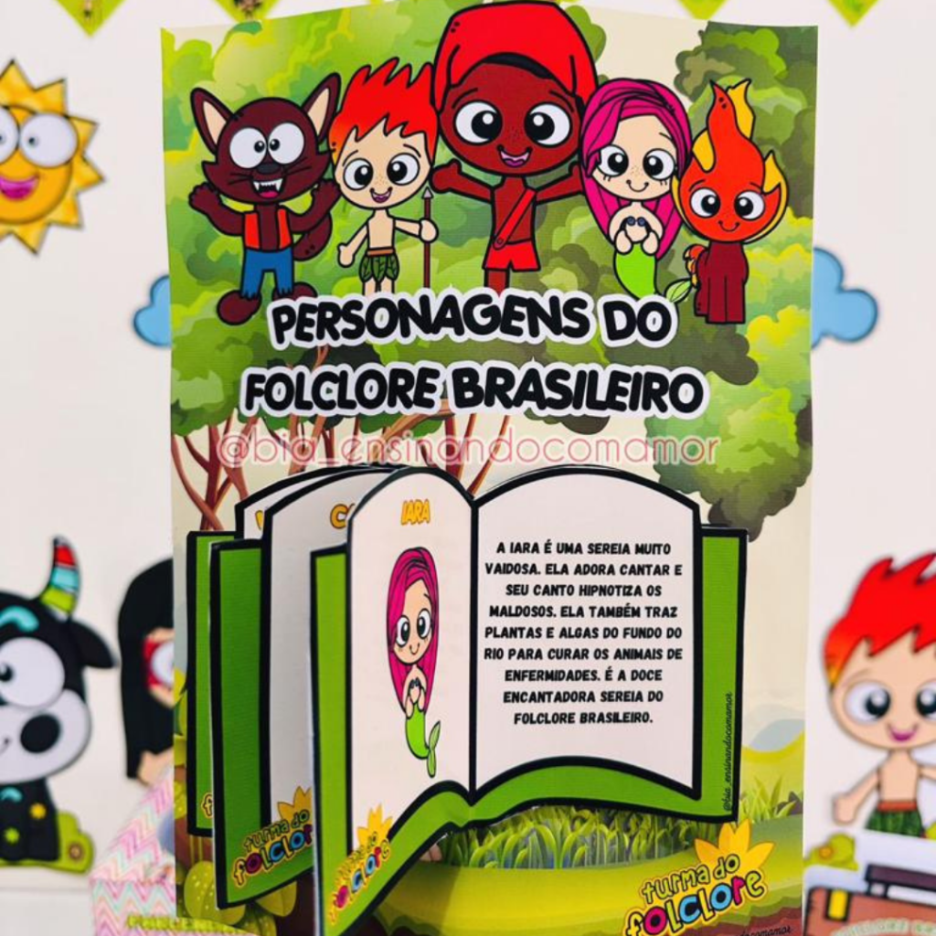 Livrinho Personagens Do Folclore Brasileiro Bia Ensinando Amor