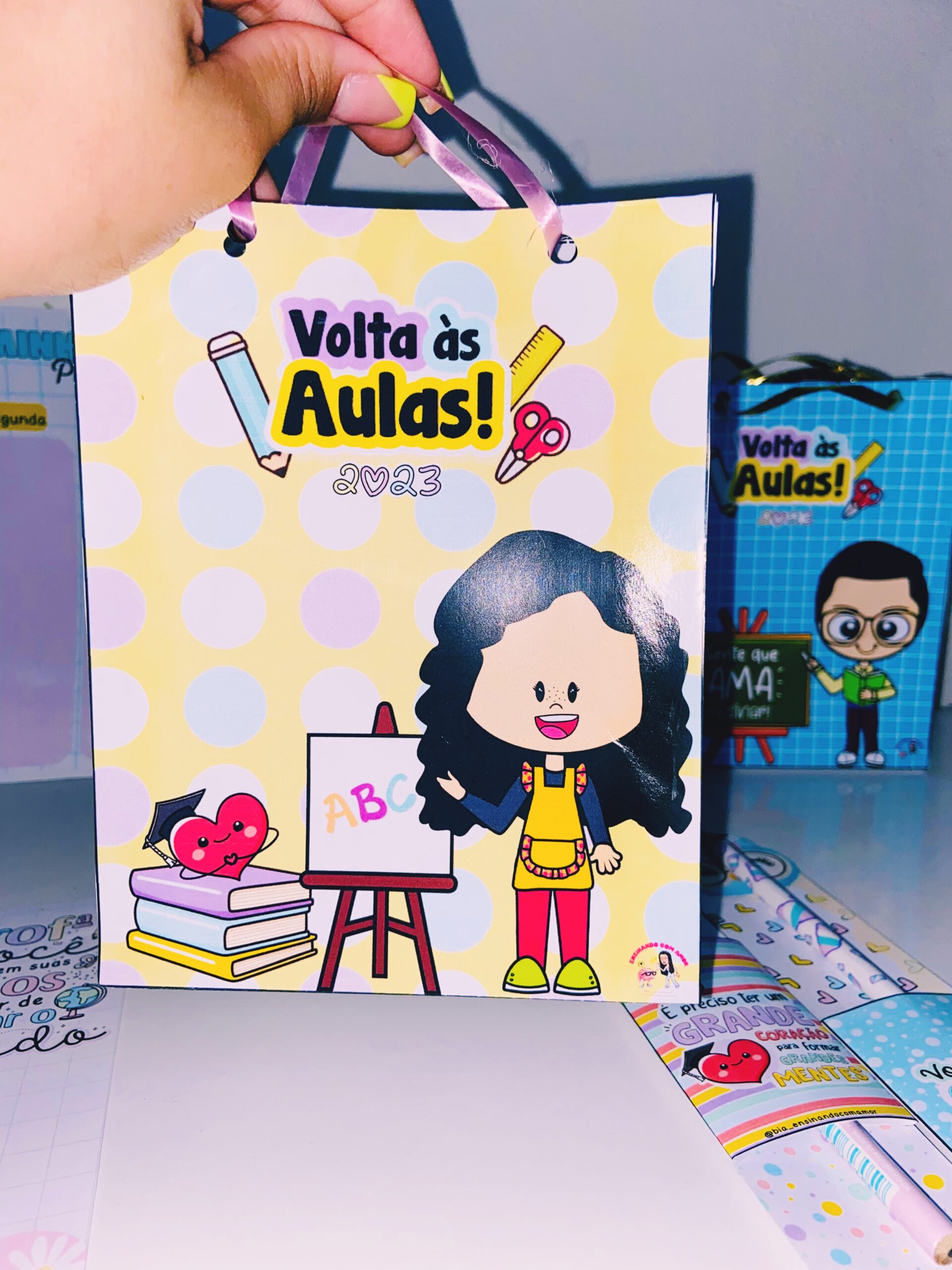 Lembrancinhas volta às aulas para professores - Bia - Ensinando com Amor