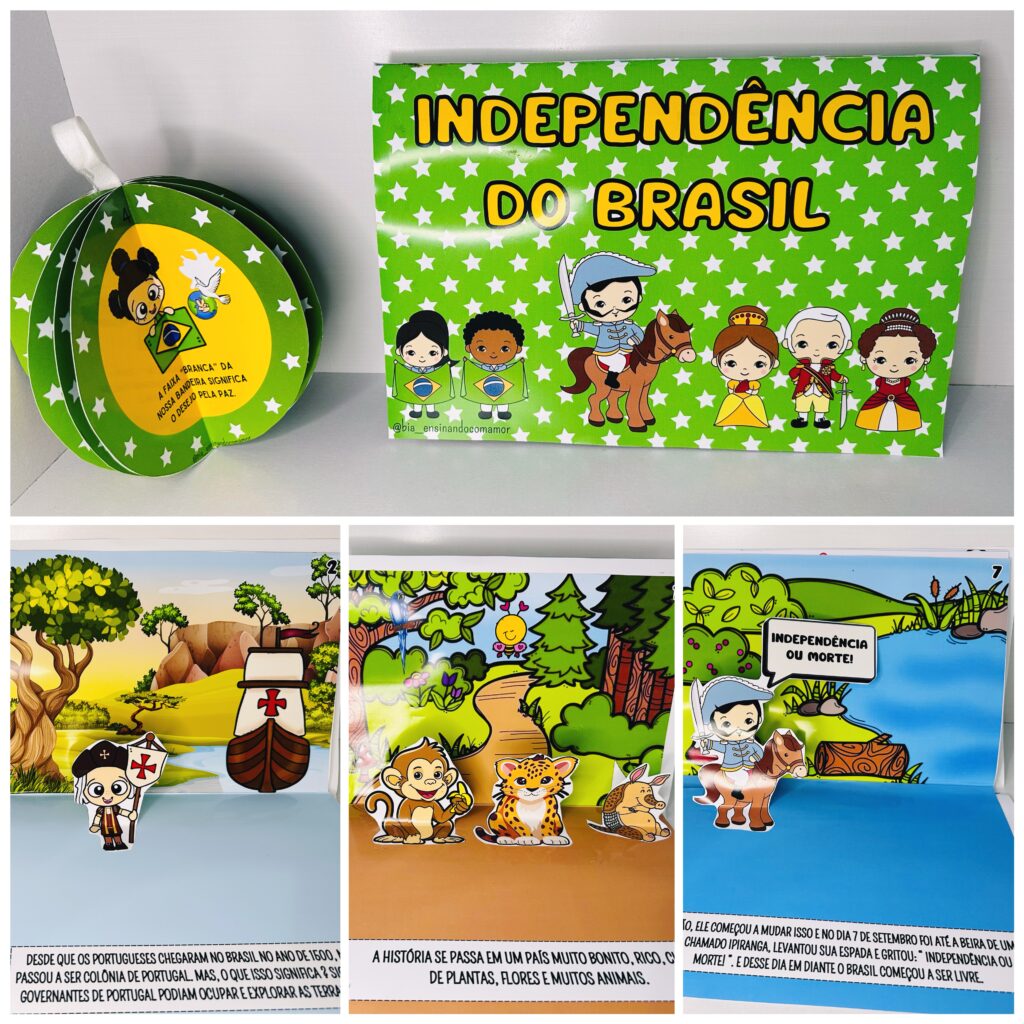 Livro 3D e Balão de História Independência do Brasil - Bia - Ensinando ...
