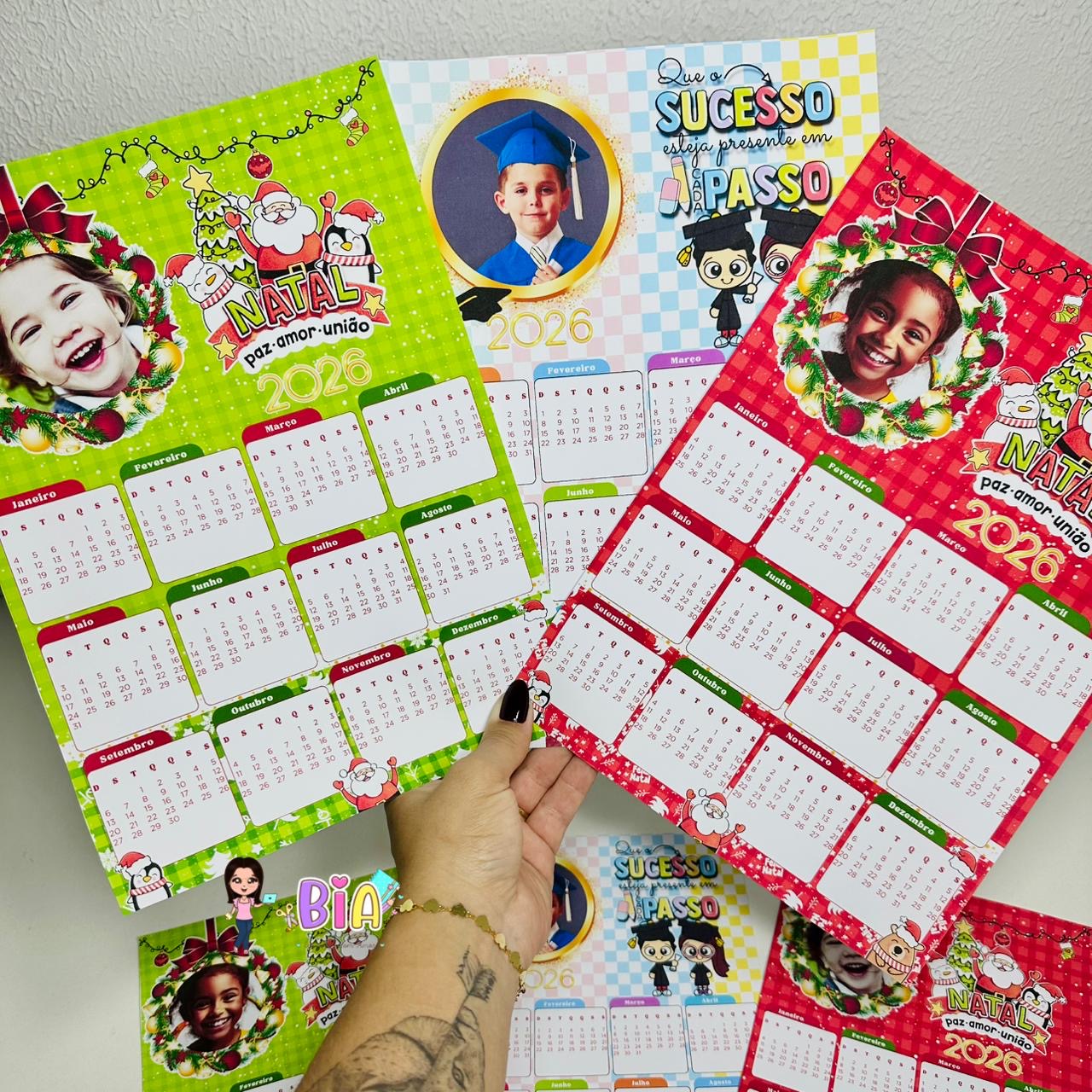 Calendários Personalizados - Natal e Formatura ABC