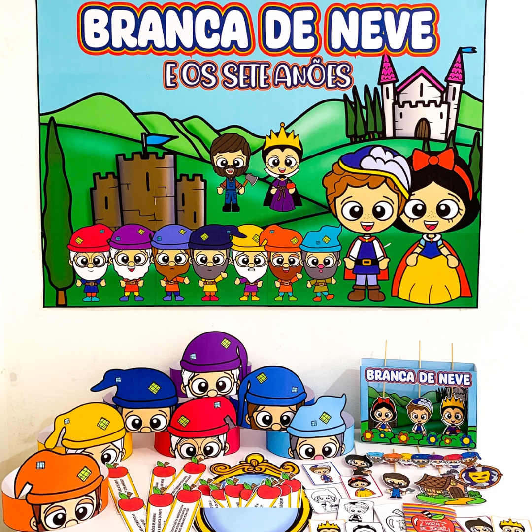 Kit Branca de Neve e os Sete Anões