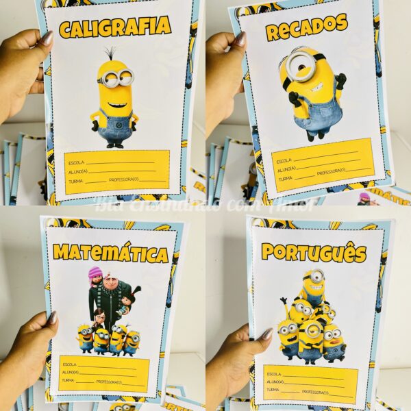 Capas de Caderno Minions