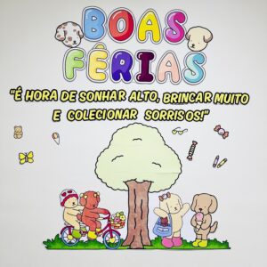 Painel Boas Férias Bobbie Gods