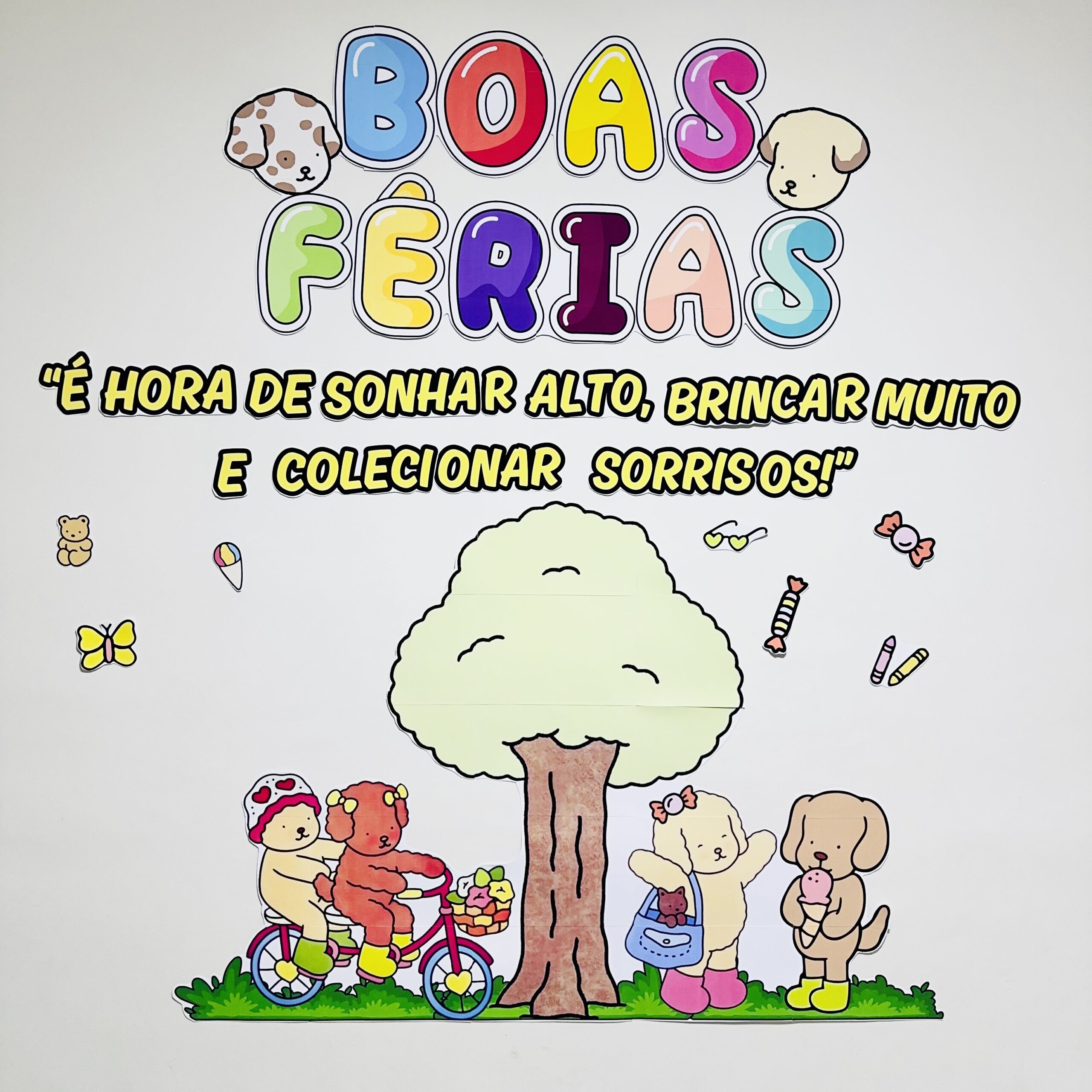 Painel Boas Férias Bobbie Gods