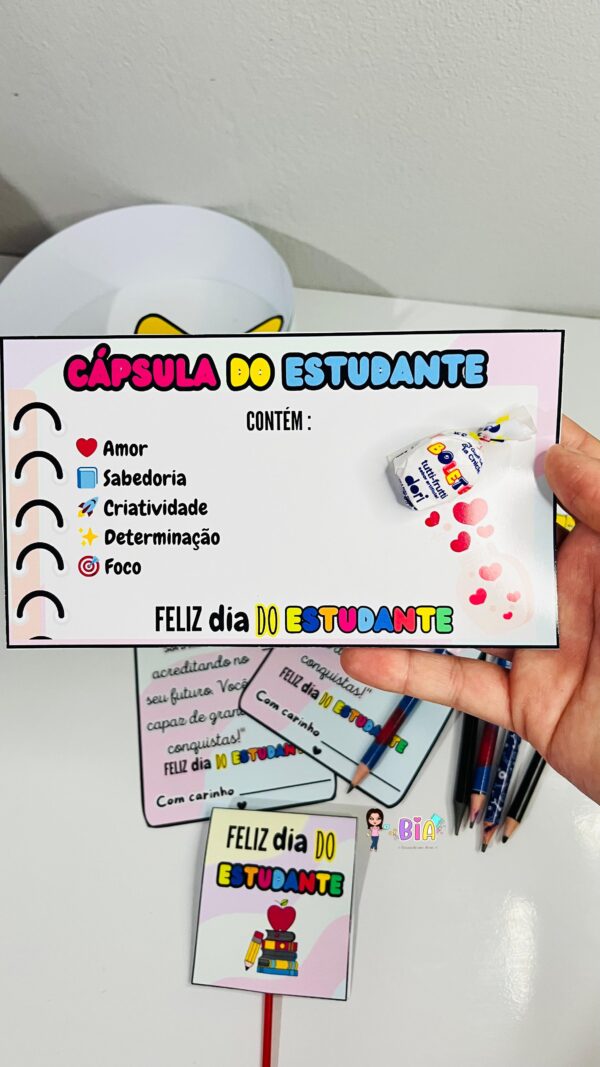 Kit lembrancinha dia do estudante - Imagem 2