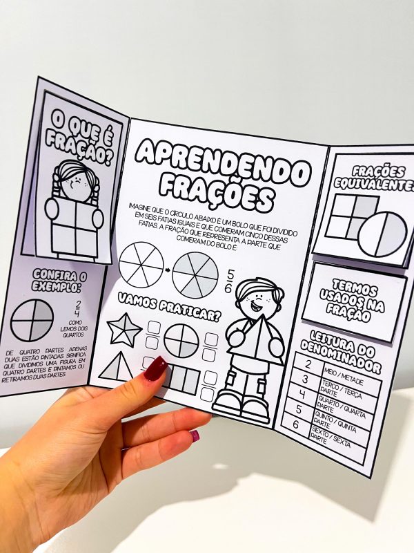 Lapbook Aprendendo Frações - Imagem 4