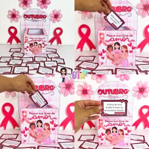 Caixa Motivacional Outubro Rosa