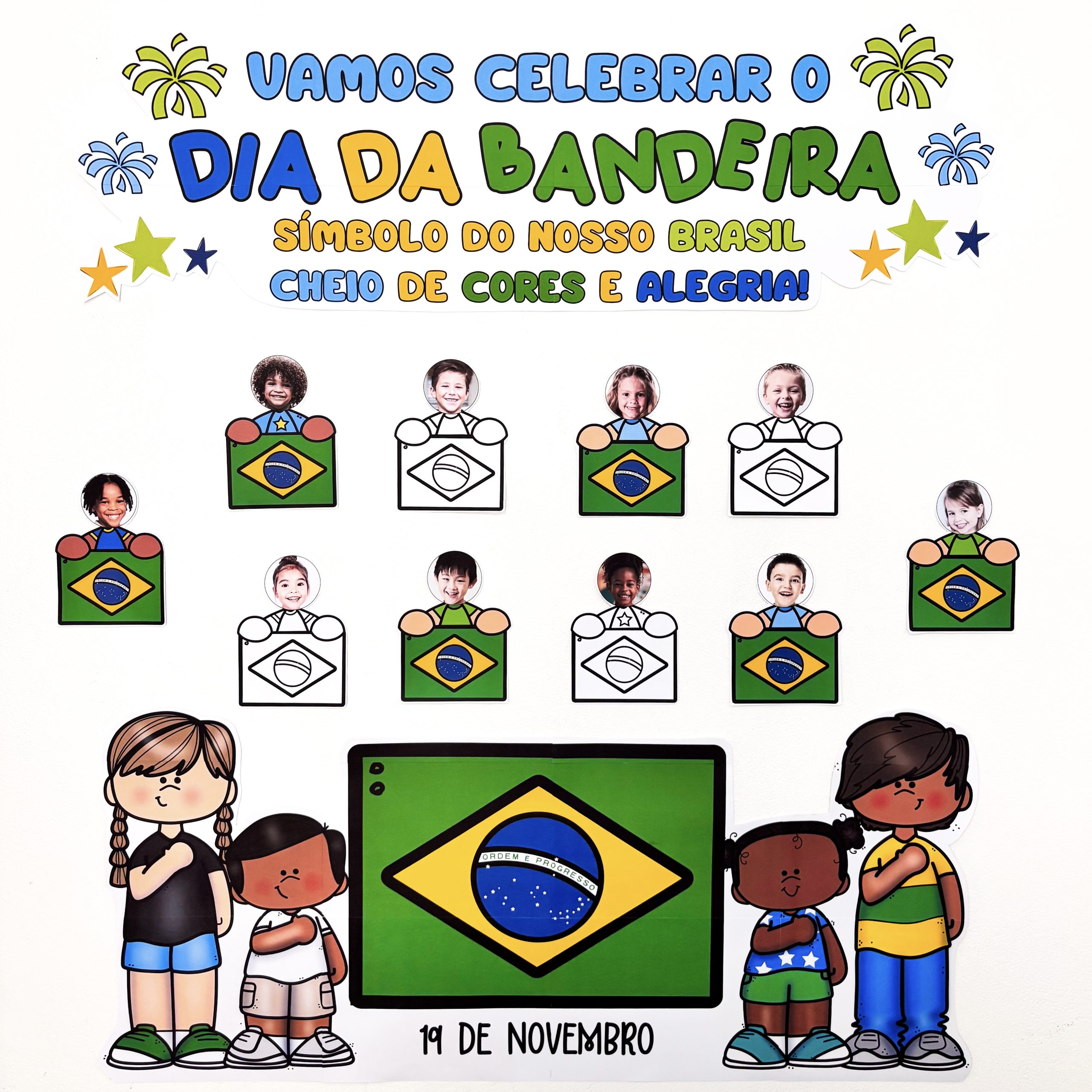Painel com Foto Dia da Bandeira