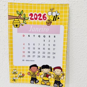 Calendário Temático 2026 - Abelhinhas