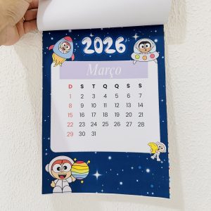 Calendário Temático 2026 - Astronauta
