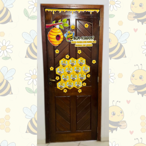 Painel de Porta Sejam Bem-Vindos Abelhinhas