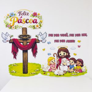 Painel Páscoa Cristã - Foi por Amor