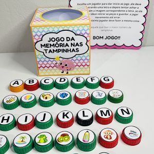 Jogo da Memória nas Tampinhas